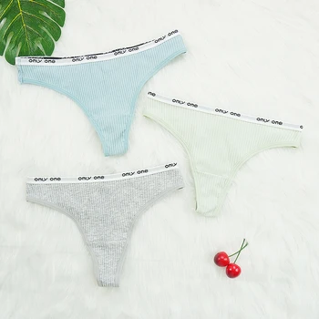 

Cotton Solid Color Sexy G String Women Fashion Lingerie Plus Size Underwear 30