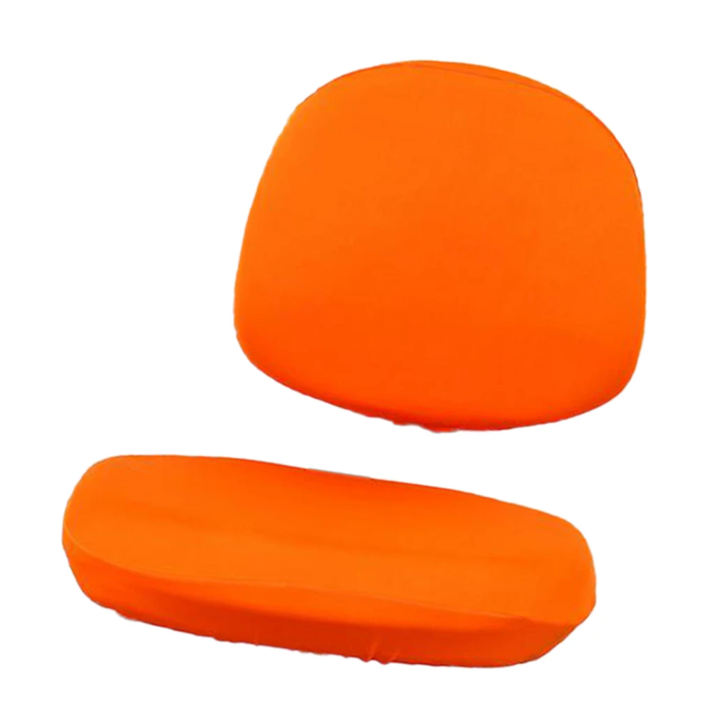 Removable Office Computer Chair Covers Protector Swivel Rotate Office Seat Slipcover (Back Cover and Seat Cover)