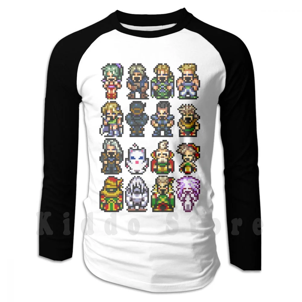 Final Fantasy Vi Personaggio Sprites Felpa Con Cappuccio Manica Lunga Final Fantasy Vi 6 Vi 6 Dissidia Final Fantasy Vi Final