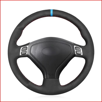 

MEWANT Black Suede Leather Steering Wheel Cover for Subaru Forester 2005-2007 Outback 2005 2007 Legacy 2005 2006 2007
