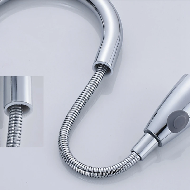  Chrome Touch Kitchen Mixer Tap Senducs Pull Down Sensor Kitchen Faucet Stainless Steel Kitchen Tap  - 4000208299638