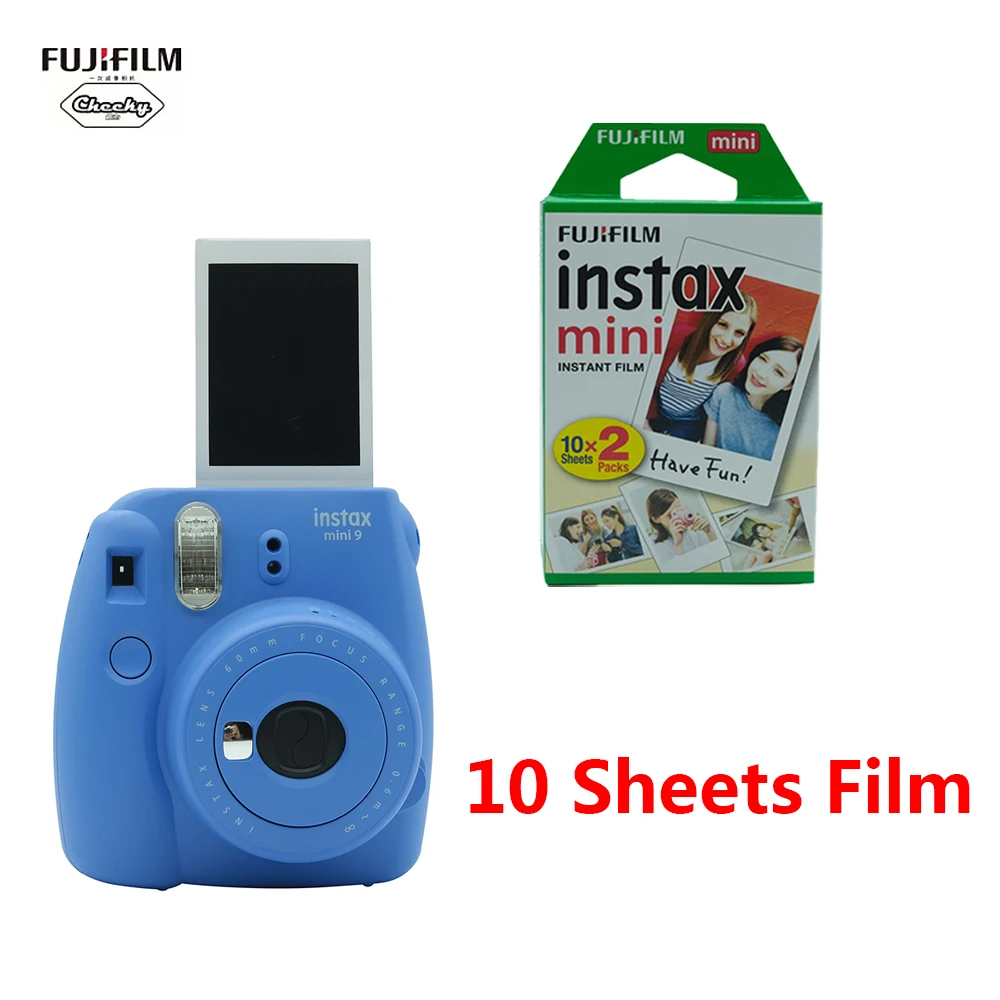 

2019 new Fujifilm INSTAX Mini 9 Instant Camera Film Gift Bundle New 5 Colors Christmas New Year Gift Instant Camera Photo Camera