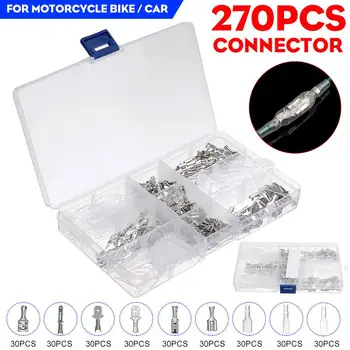 

270pcs Insulated Male Female Wire Connector Electrical Wire Crimp Terminals 2.5/4.5/6.2mm Spade Connectors Kit