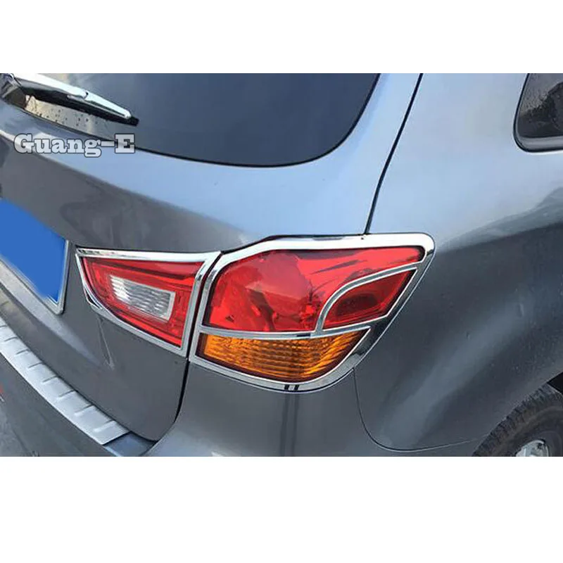 Для Mitsubishi ASX 2013 автомобильный детектор ABS Хромированная Накладка для автомобиля задний фонарь рамка окантовка для фар вытяжки 4 шт