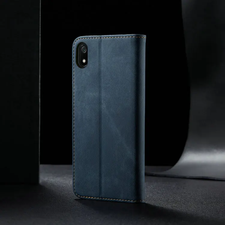 Чехол для Redmi 7 A A7 с откидной крышкой, чехол для Redmi 7A, роскошный однотонный кожаный чехол-бумажник из ткани для Xiaomi Redmi 7A, чехол 360, защита для Redmi 7A