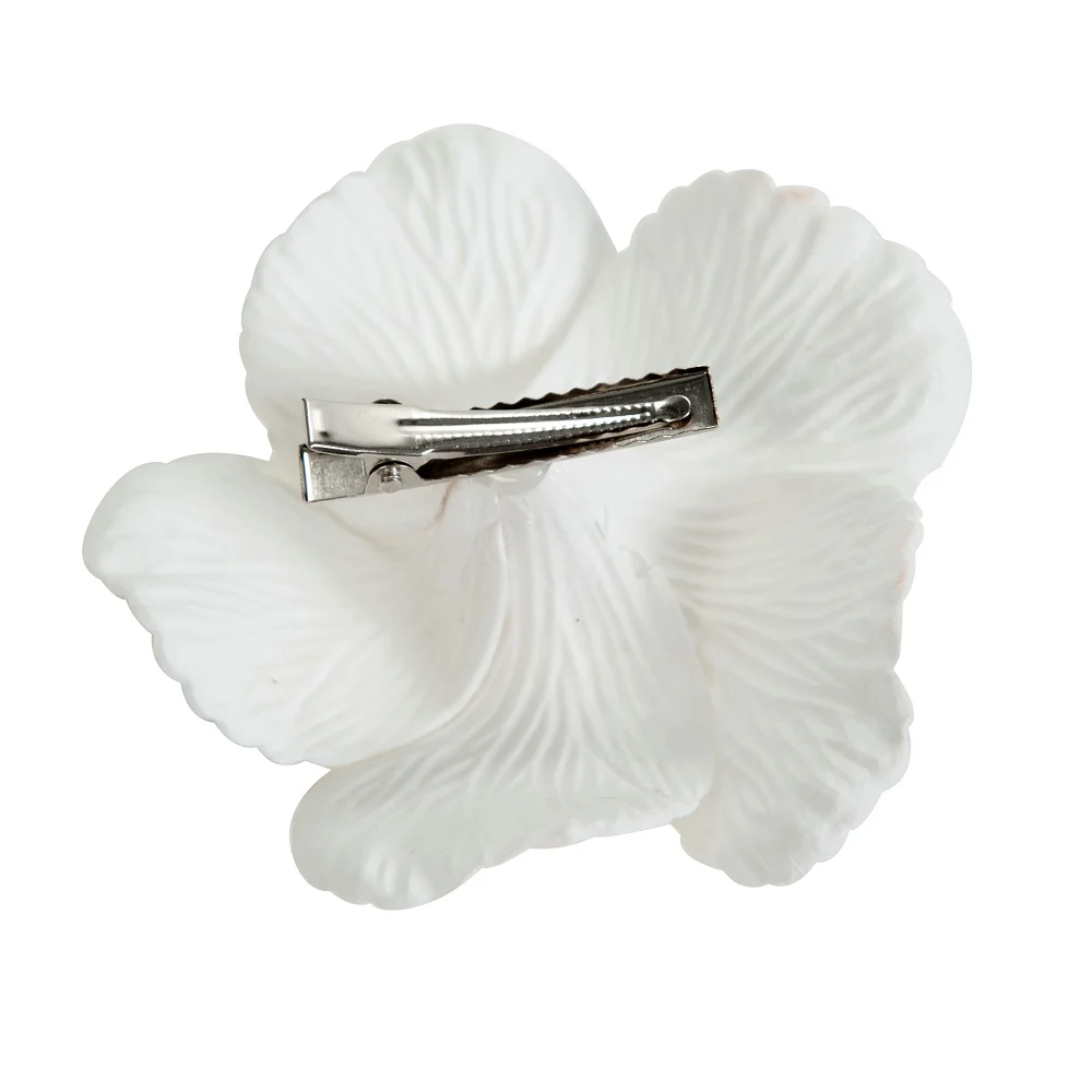 Плюмерия цветок гибискуса 6 шт. заколки для волос Гавайский цветок 3,6 дюймов для особых случаев Свадебные пляжные вечерние украшения