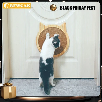 

RFWCAK Vertical Cat Scratch Board With Suction Cup Claws Care Toy Kitten Scratch Mat Interactive Scratching Post Pet Supplies