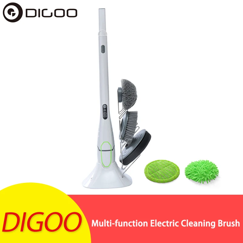 

DIGOO Electric Cleaning Brush Cleaner Home Sweeping Dust Sterilize Smart Washing Mopping for Car Bathroom Kitchen Cleaning Tool