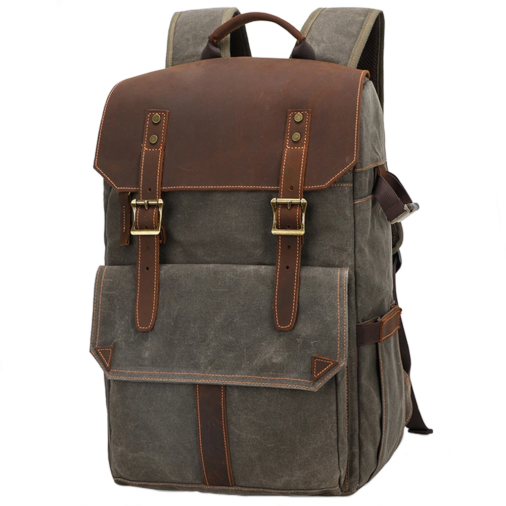 

Canvas Large Capacity Wear Resistant Travel Waterproof Organizer Multifunctional Camera Backpack Professional Anti Shock Outdoor