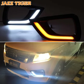 

SNCN 2PCS LED Daytime Running Light For Nissan NP300 Navara 2015 - 2018 Car Accessories Waterproof 12V DRL Fog Lamp Decoration
