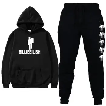 

New popular men's and women's warm hoodie men's sportswear suit autumn and winter thickened hoodie + pants men's sports suit