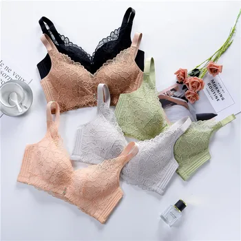 

Women Sexy Lace Bras Seamless Push Up Plus Size Bra Lingerie CD Cup Wirefree Underwear Brassiere Backless Bralette Intimates #F