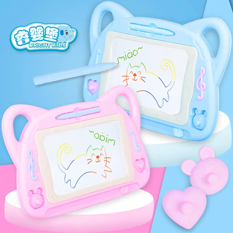

CHILDREN'S Cartoon Kitten Drawing Board Colorful Magnetic Drawing Board Baby Painted Doodle Board Educational Early Childhood To