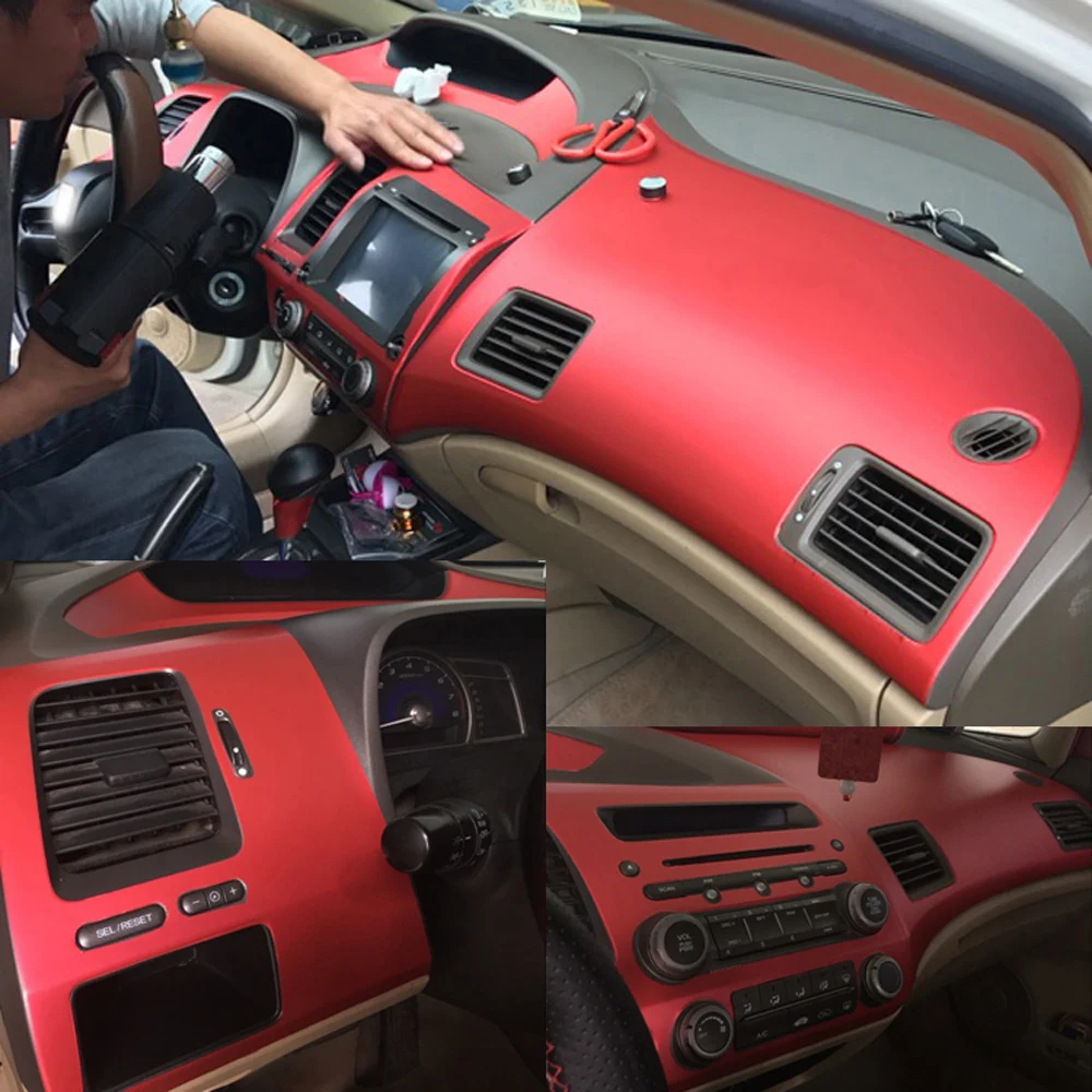 

Автомобильные аксессуары, 3D/5D наклейки из углеродного волокна для Honda Civic 2005-2011, внутренняя декоративная Центральная панель управления дверной ручкой