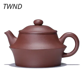 

170CC Purple clay handmade teapot kungfu kettle friend gift drinkware suit black tea puer tea
