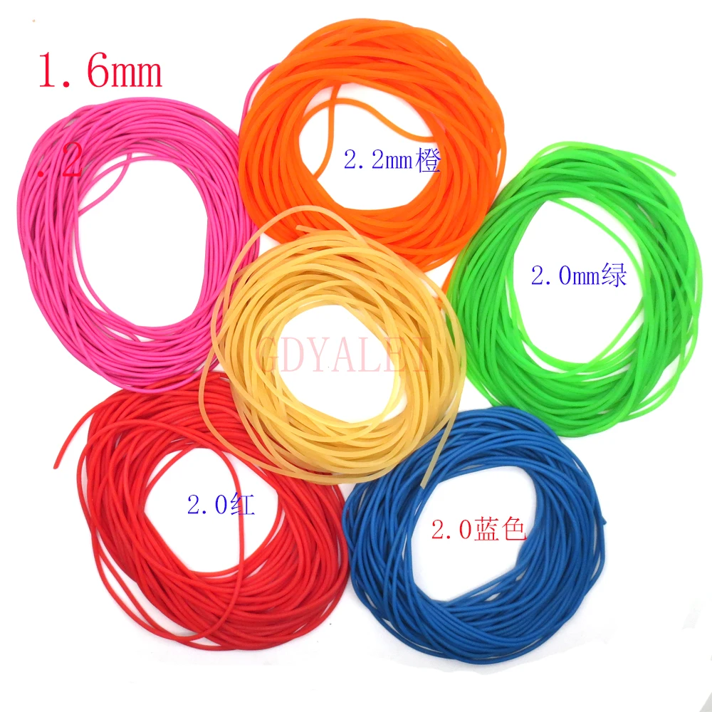 1:7 5-10meters Rubber Fishing Rope Diameter 2.2mm Solid Elastic Rubber Line 1 Meter Stretch 7 Times Elastic Fishing Line fishing rope fishing line fishing rubber band