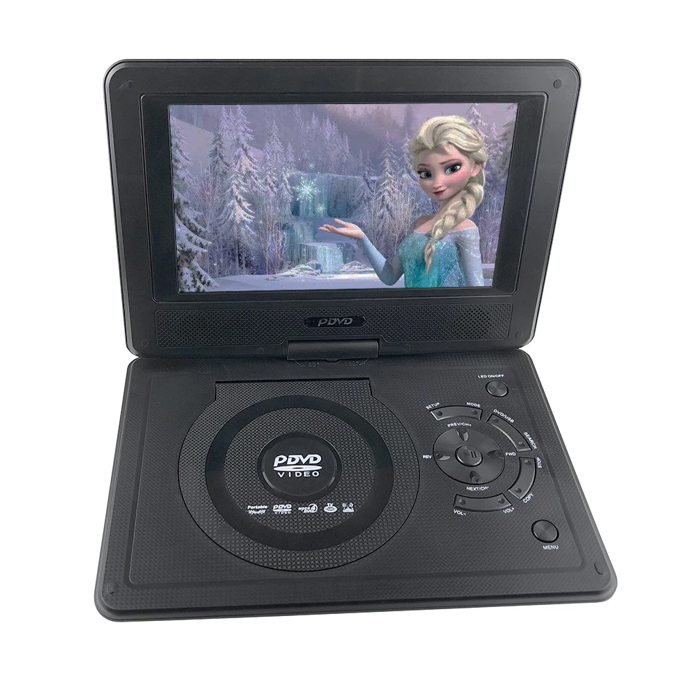 Liedao 9,8 дюймов портативный dvd-плеер перезаряжаемый аккумулятор игровой плеер радио портативный аналоговый ТВ AV SD/MS/MMC кардридер