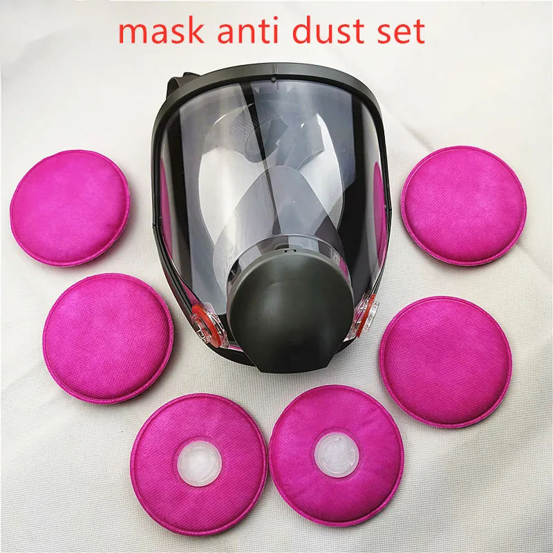Gas Mask Anti dust Facepiece Respirator 7pcs gas mask
