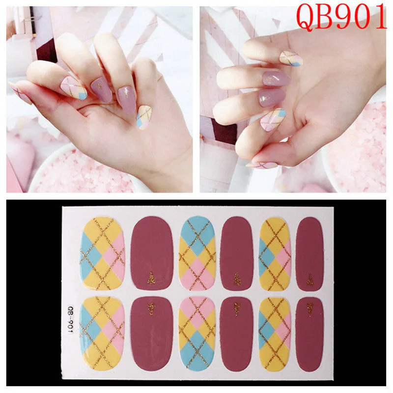 Lamemoria 22 советы, стикеры 3D на ногти Nail Art, красное сердце, дизайн, французский экологический клей, наклейки, наклейки для женщин, маникюр - Цвет: QB901