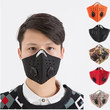 Противодымовая Пылезащитная зимняя дышащая сетчатая велосипедная маска пылезащитный смог ветрозащитная защитная сетка для велосипеда MTB велосипедная маска для лица