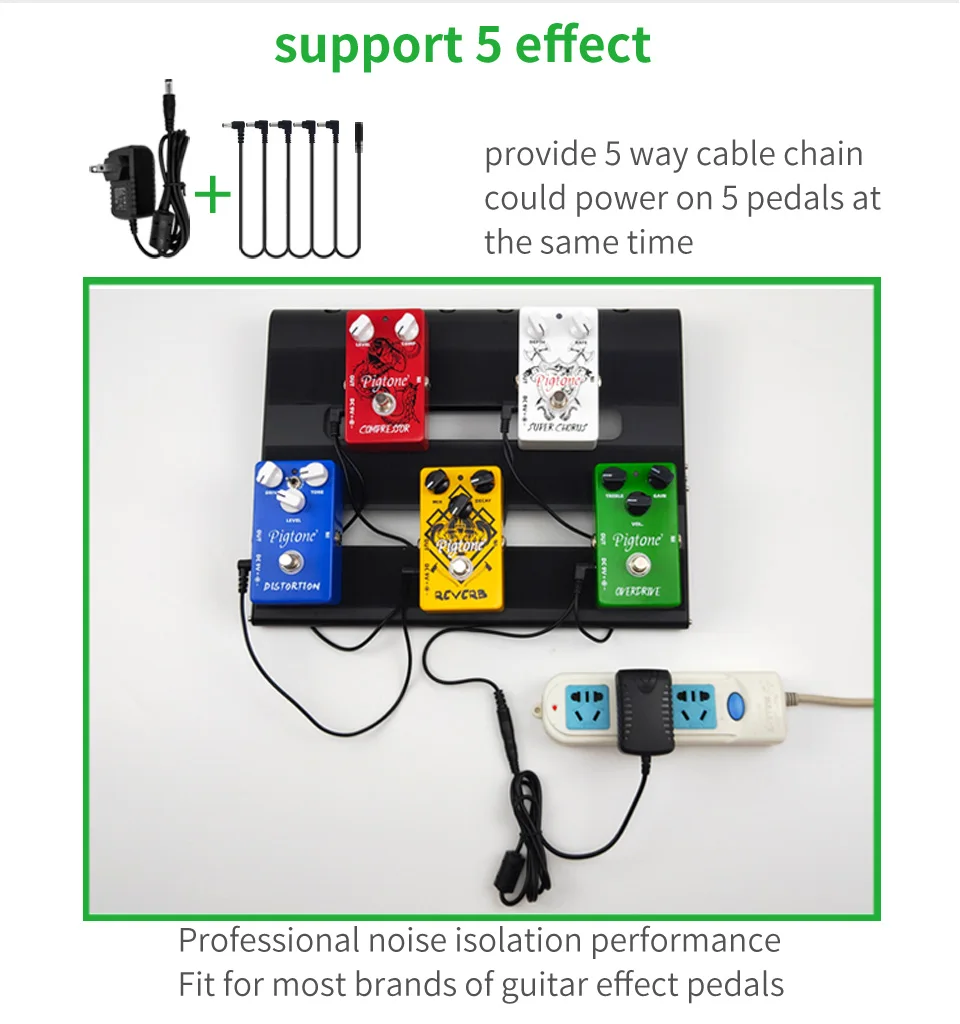 5 способ педаль эффектов для электрогитары питание аксессуары кабели адаптер Дейзи цепи провода Pro 9 В DC 1A США ЕС Великобритания JP AU Plug pod