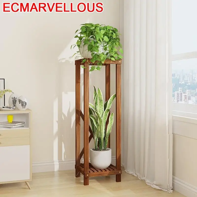

Flores Estante Para Plantas For Wood Scaffale Porta Piante Indoor Balcony Shelf Rack Dekoration Outdoor Flower Plant Stand