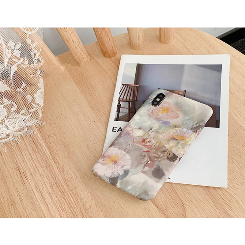 Прозрачный силиконовый чехол с рисунком цветов для iphone XS Max XS X XR 6S 6 7 8Plus