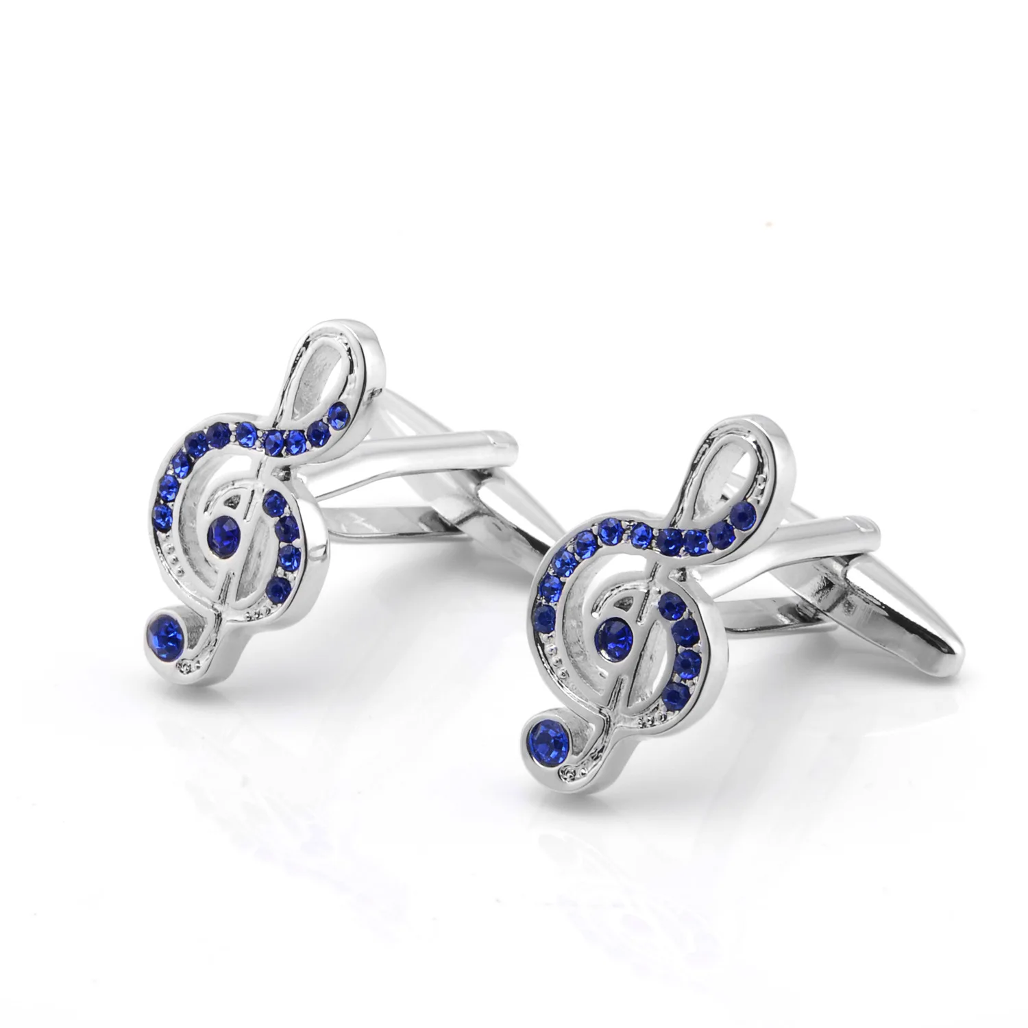 

Dongguan Cufflinks Currently Available Smart Blue Crystal Music Notes Cufflinks Stave Music Notes Modeling French Cufflinks Slee