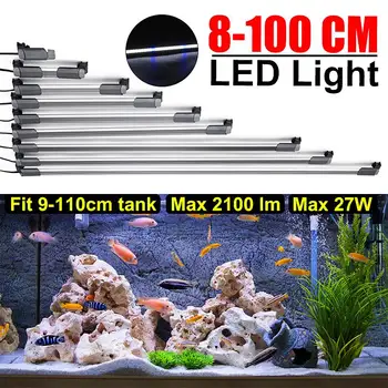

Super Slim LED Aquarium Lighting Aquatic Plant Light With Brackets 8-126CM Waterproof Clip on Lamp For Fish Tank
