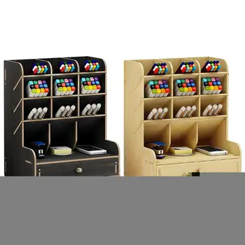 

Cosmetic Storage Box Makeup Organizer Jewelry Nail Polish Makeup Drawer Container Storage Case Wood Desktop Sundries Organizers