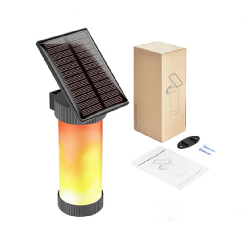

JLAPRIRA Outdoor Holiday Lighting Solar Sensor Wall Light, Solar Flame Lamp, Led Flame Lights