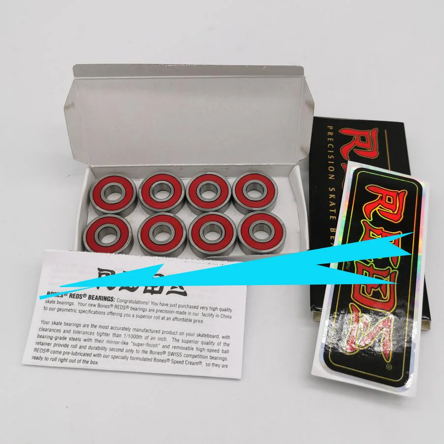 Прецизионные подшипники для скейтборда скутера роликовых коньков хромированная