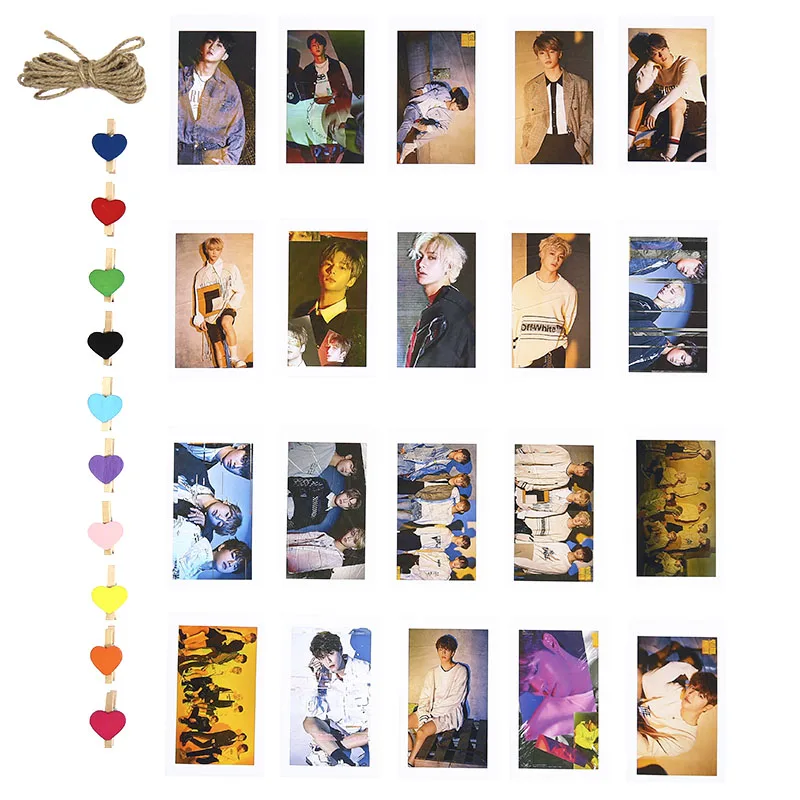 

20pcs/Set KPOP Stray Kids Lomo Cards Photo Card Photocard Poster Gift Stationery Set