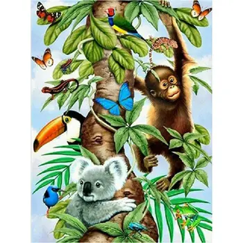 

5D DIY monkey diamond painting Koala full square/round diamond kit painting rhinestones embroidery art home decor gift handmade