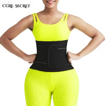 

CURE SECRET Women Sauna Sweat Belt Neoprene Waist Trimmer Belt for Weight Loss Trainer Control Waist Shaper