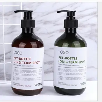 

Travel Home Reuse Empty Press Cosmetic Containers 500ml Plastic Lotion Spray Bottles Pump Shampoo Personal Care Refillable T0207
