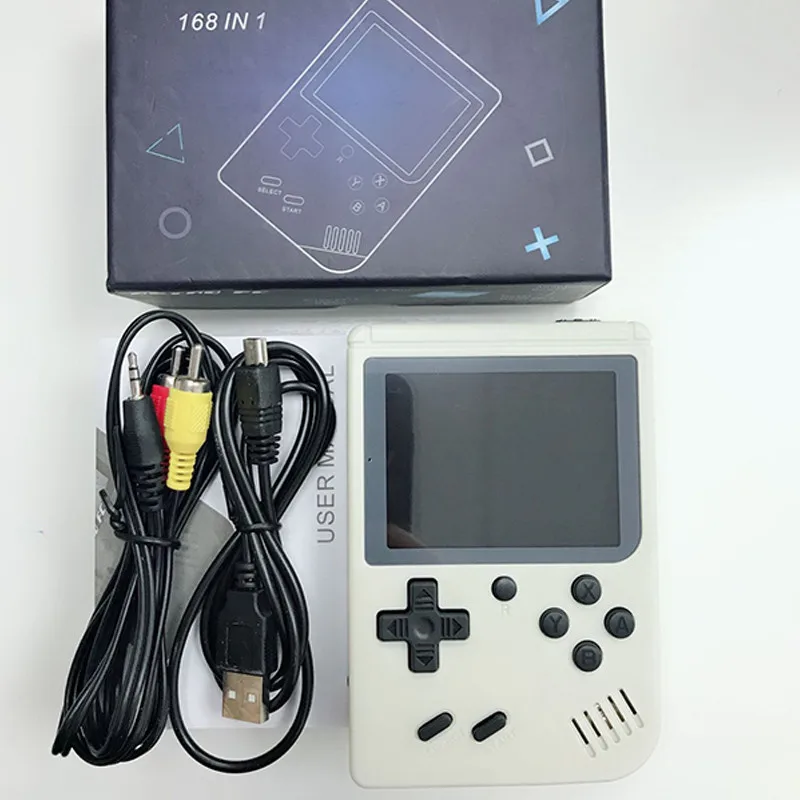 Ретро портативная мини портативная игровая консоль 8-Bit 3,0 дюймов цветной lcd Детский Цветной игровой плеер встроенный 168 игр