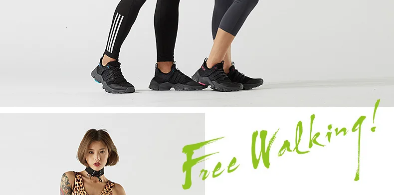 Rax Hiking Shoes Women Summer Big Size Breathable Ligjtweight Women Jogging Shoes Outdoor Sports Sneakers Female Antikid Shoes