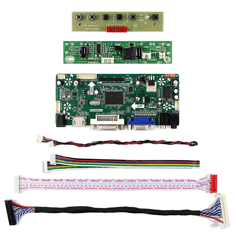 Hdmi Vga Dvi Аудио ЖК-плата драйвера для 17 дюймов M170Etn01.1 1280X1024 6Pin Led подсветка 30Pin