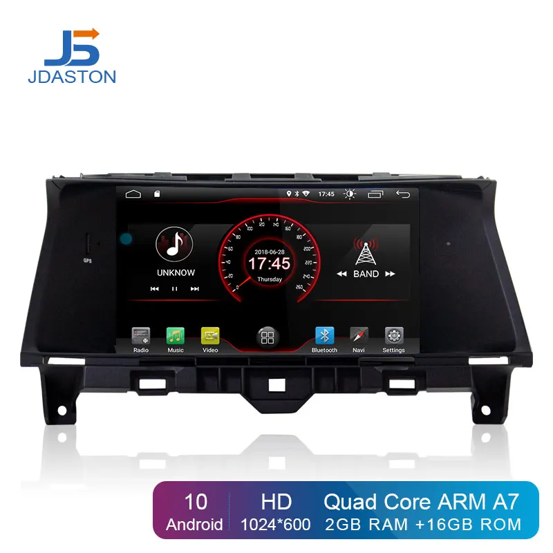 Автомобильный DVD плеер JDASTON Android 10 для Honda Accord 8 2008 2012 мультимедиа GPS навигация 2 Din