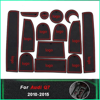 

Anti-slip Non-slip Decorator Rubber Cup Holder Sticker Gate Slot Pad Door Groove Mat for Audi Q7 2010-2015 Car Styling