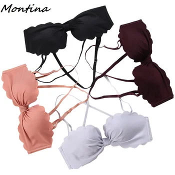 

Bra and Panty Set Plus Size Women Wire Free Seamless Half Cup One-Piece Bralette Satin Set Underwear Set Women Push Up Bra Set