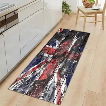 

Modern Kitchen Vintage Mat Indoor Doormat Non Slip Entrance Door Absorbent Mats Flannel Living Room Hallway Decorative Bath Rug