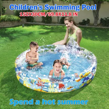 

152cm Children's Swimming Pool Bathing Tub Inflatable Swimming Pool Spend The Hot Summer Swimming Pool Kids Inflatable Pool New