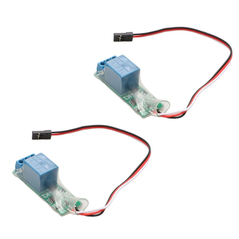 2pcs Rc Pwm Electronic Relay Switch For Rc Airplane Diy Model