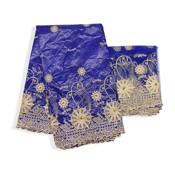 

african bazin riche dress with embroidery basin riche getzner 2020 nouveau bule guinea brocade fabric 5+2yard