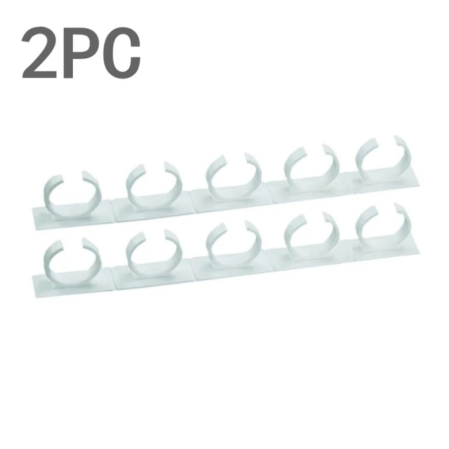 2/4PC Spice Bottle Rack Kitchen Storage Wall Mount Ingredient Plastic Adhesive Clip Cabinet Organizer Door Hooks Jar Holder Tool Light Grey