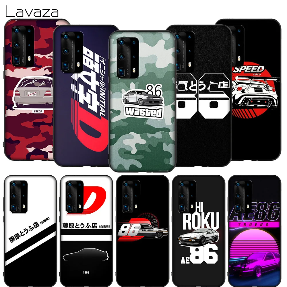 WEBBEDEPP INITIAL D AE86 TPU мягкий чехол для Huawei Honor Nova View 20 9X P20 Y9 5i P Smart Z Prime plus Lite Pro 2019 |