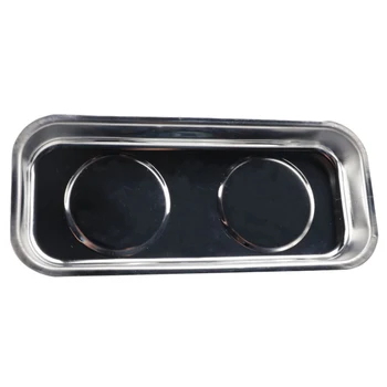 

Promotion! Sucker Stainless Steel Square Stainless Steel Magnetic Tray Strong Permanent Magnet Bowl 150x65Mm