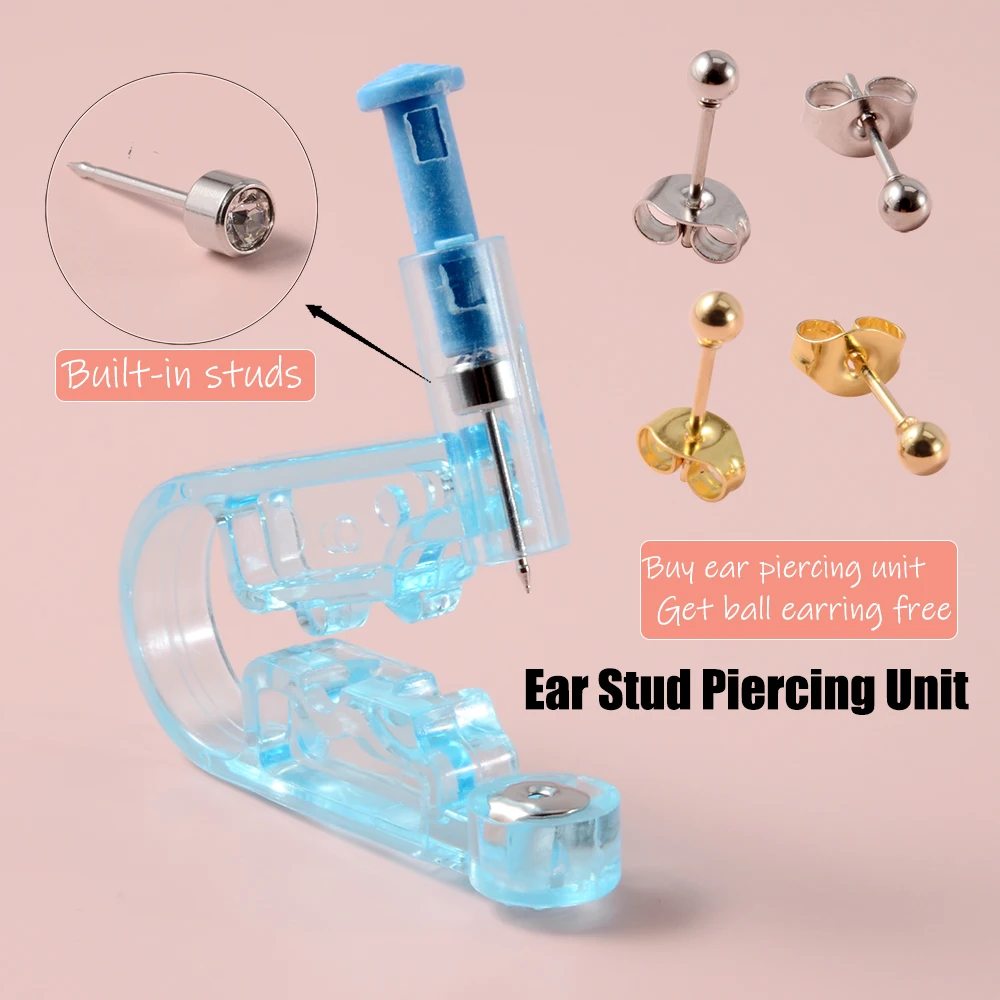 

Disposable Ear Piercing Guns Painless Sterile Puncture Ear Piercer Machine Earrings Studs Ear Body Jewelry Piercing Gun